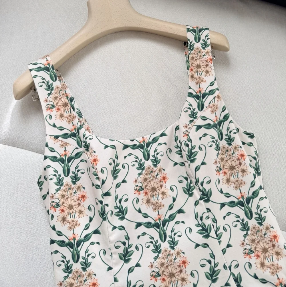 AGUA BY AGUA BENDITA Pluma floral corset cotton dress - Picture 7 of 13